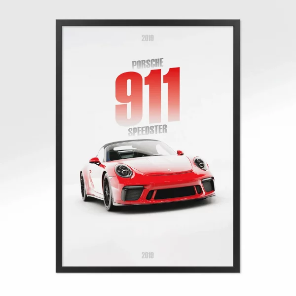 Poster Porsche 911 Speedster – Vue avant