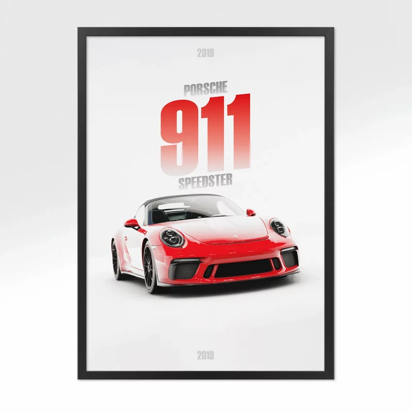 Poster Porsche 911 Speedster - Vue avant