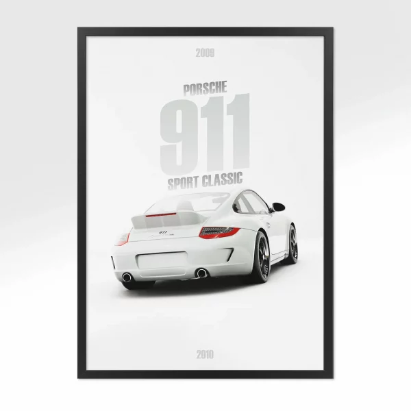 Poster Porsche 911 Sport Classic – Vue arrière