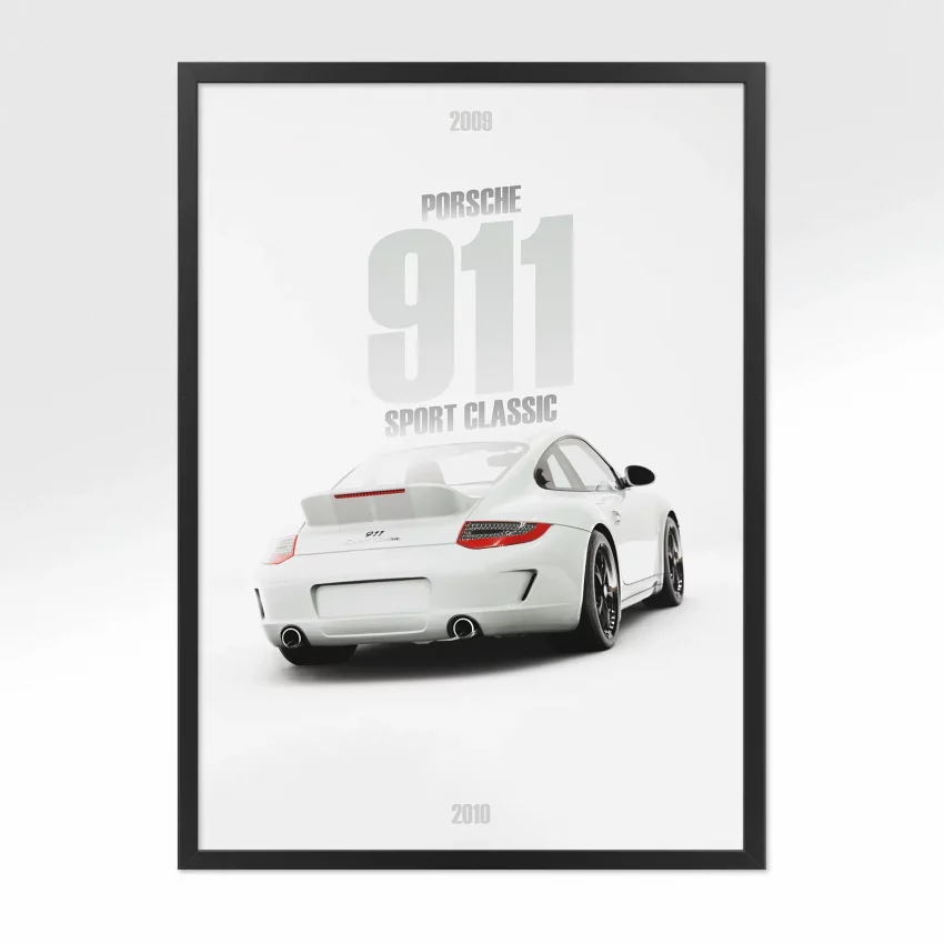 Poster Porsche 911 Sport Classic - Vue arrière