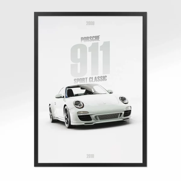Poster Porsche 911 Sport Classic – Vue avant