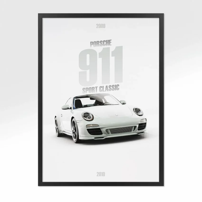 Poster Porsche 911 Sport Classic - Vue avant