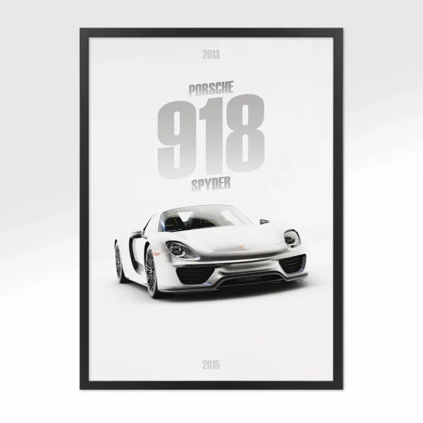 Poster Porsche 918 Spyder – Vue avant