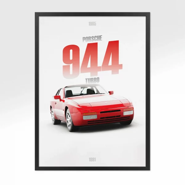 Poster Porsche 944 Turbo – Vue avant