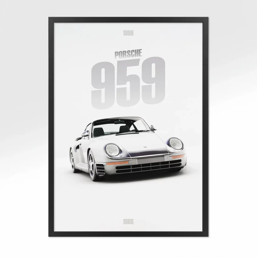 Poster Porsche 959 - Vue avant
