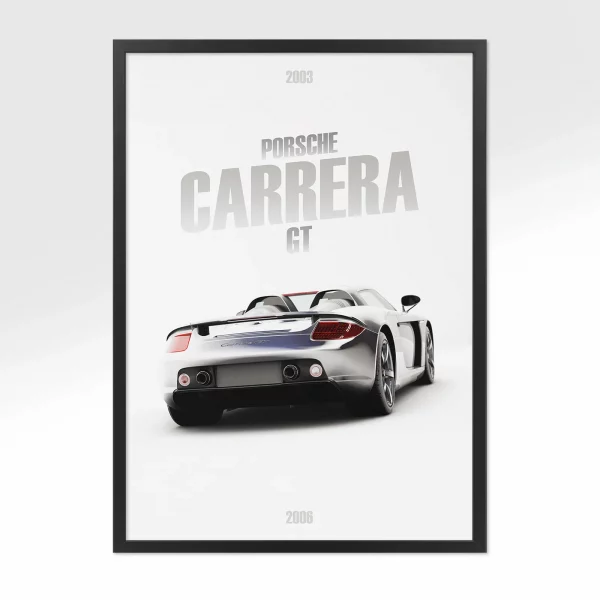 Poster Porsche Carrera GT – Vue arrière