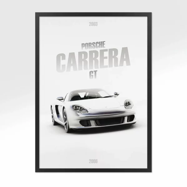 Poster Porsche Carrera GT – Vue avant