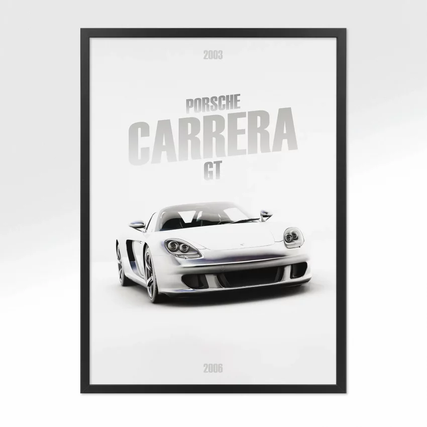 Poster Porsche Carrera GT - Vue avant