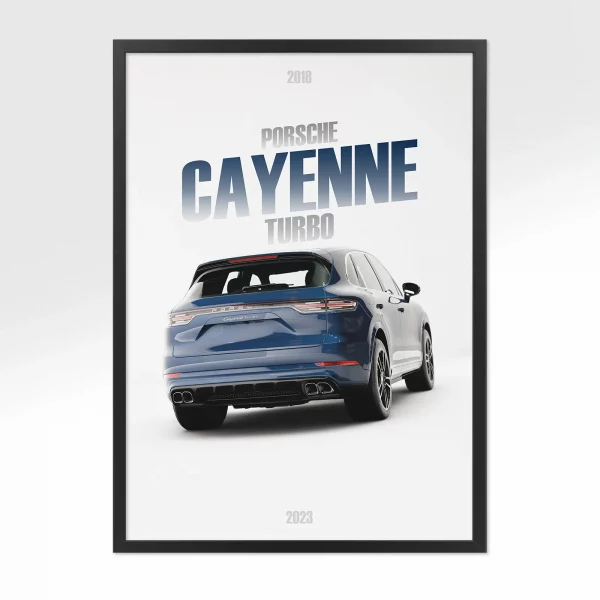 Poster Porsche Cayenne Turbo – Vue arrière