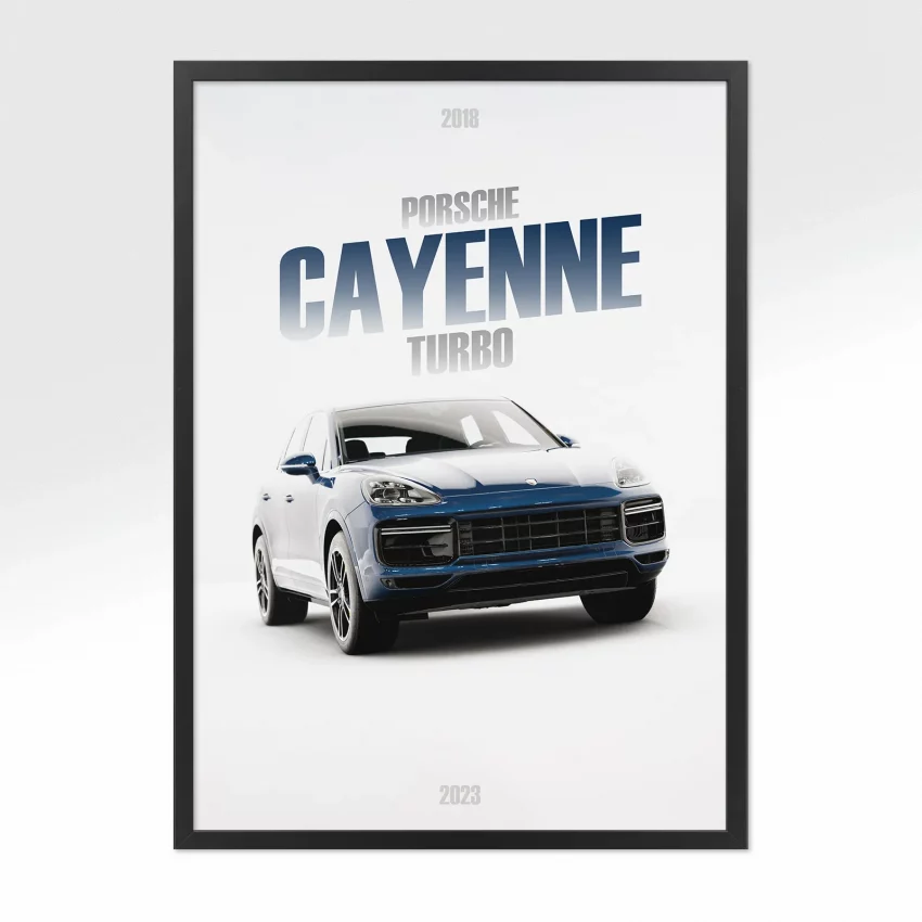 Poster Porsche Cayenne Turbo - Vue avant