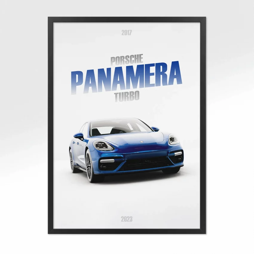 Poster Porsche Panamera Turbo - Vue avant