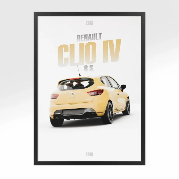 Poster Renault Clio IV R.S. – Vue arrière