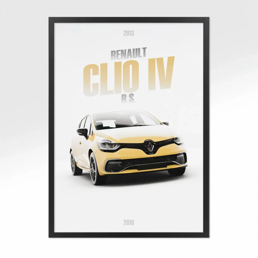 Poster Renault Clio IV R.S. - Vue avant