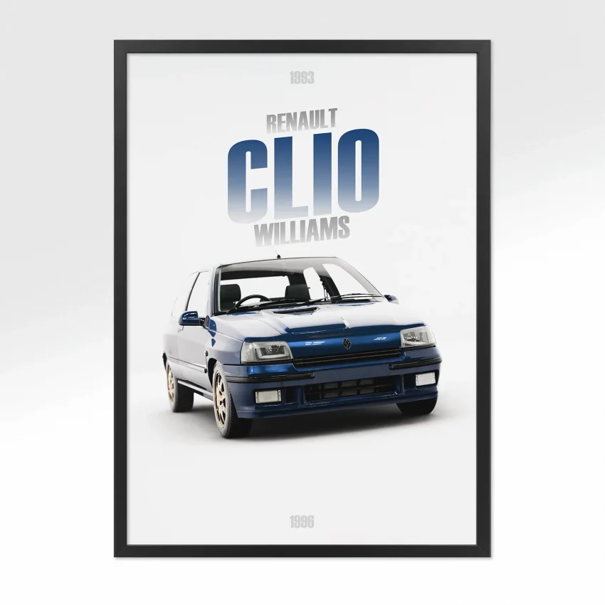 Poster Renault Clio Williams - Vue avant