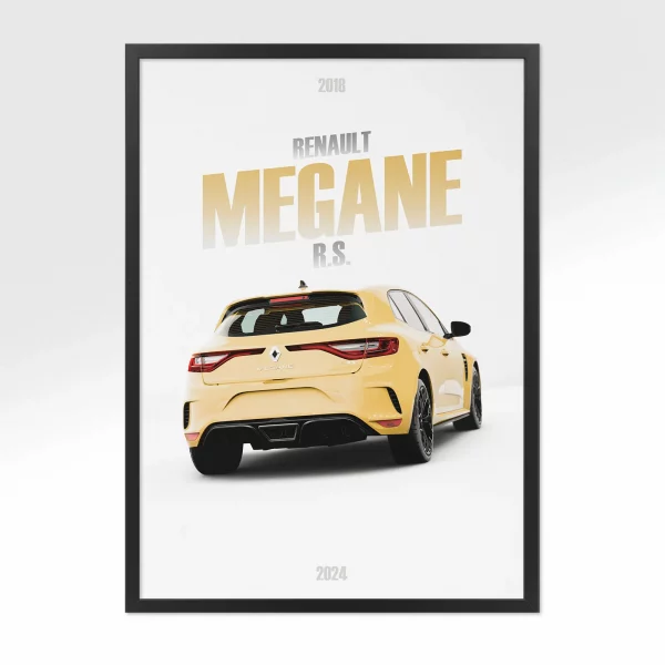 Poster Renault Megane R.S. – Vue arrière