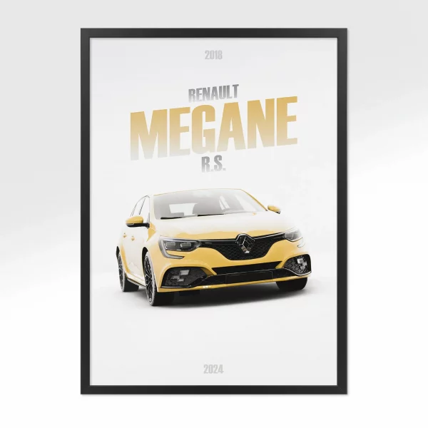 Poster Renault Megane R.S. – Vue avant