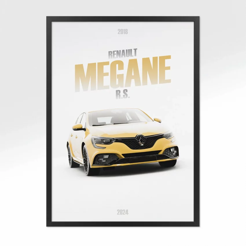 Poster Renault Megane R.S. - Vue avant