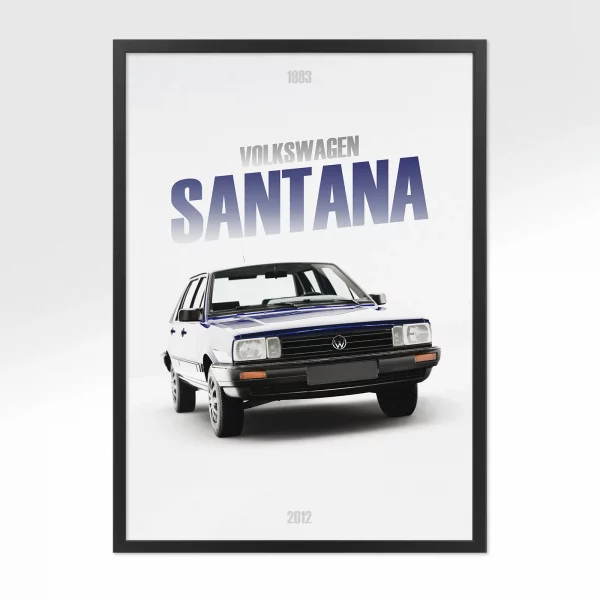 Poster Volkswagen Santana – Vue avant