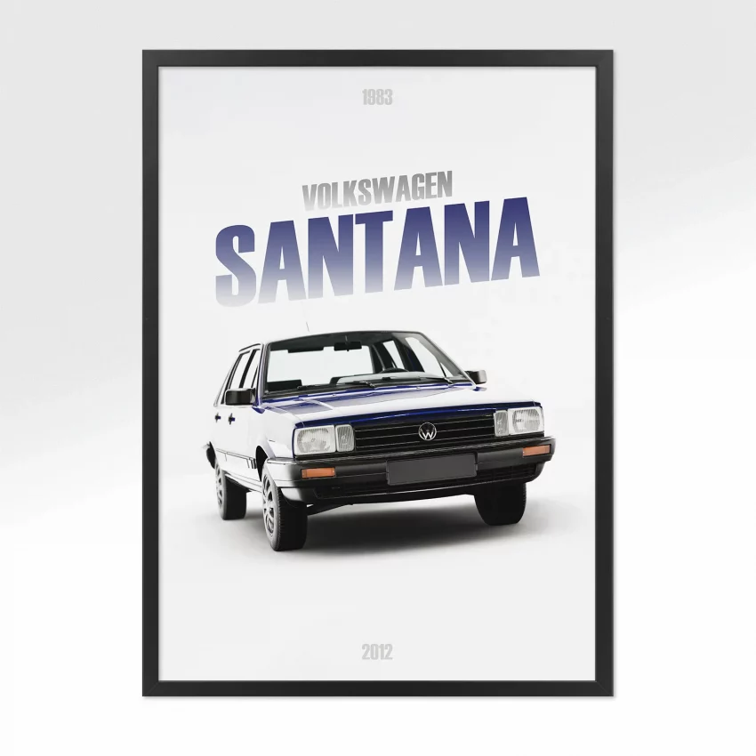 Poster Volkswagen Santana - Vue avant
