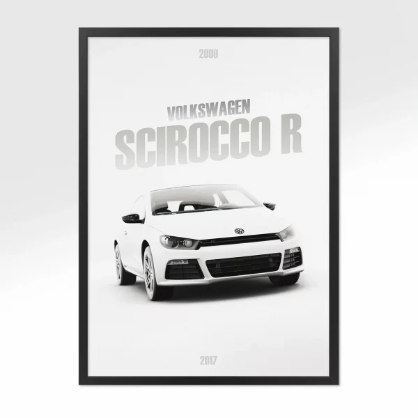 Poster Volkswagen Scirocco R – Vue avant