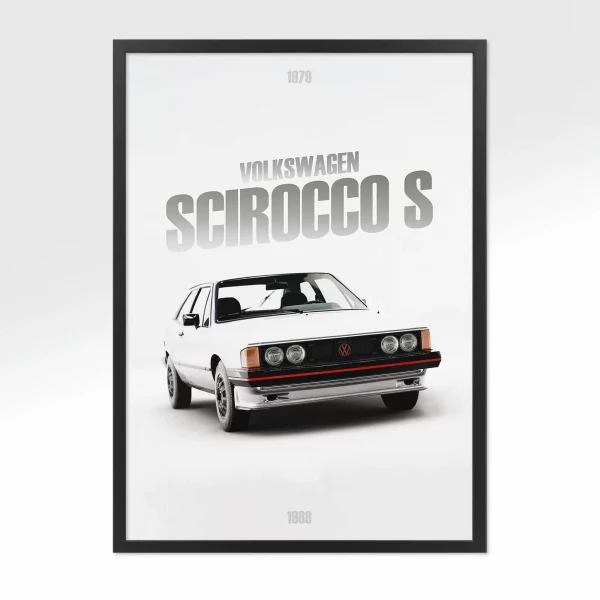 Poster Volkswagen Scirocco S – Vue avant