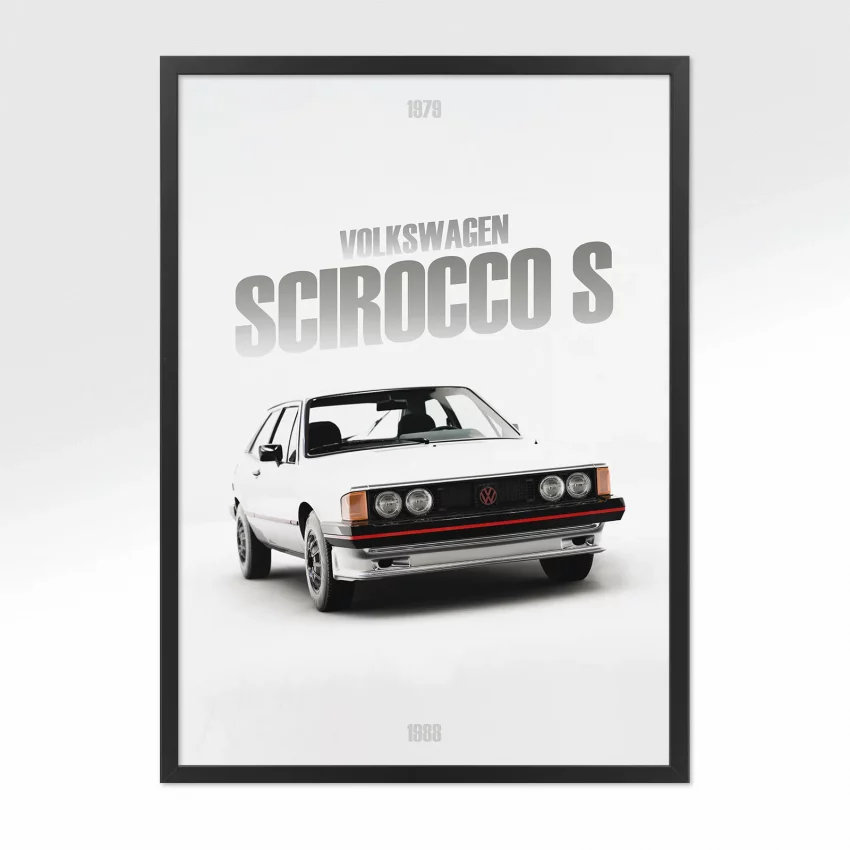 Poster Volkswagen Scirocco S - Vue avant