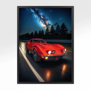 Poster chevrolet corvette sting ray