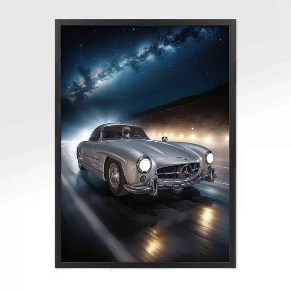 Poster Retromobile – Mercedes 300 SL