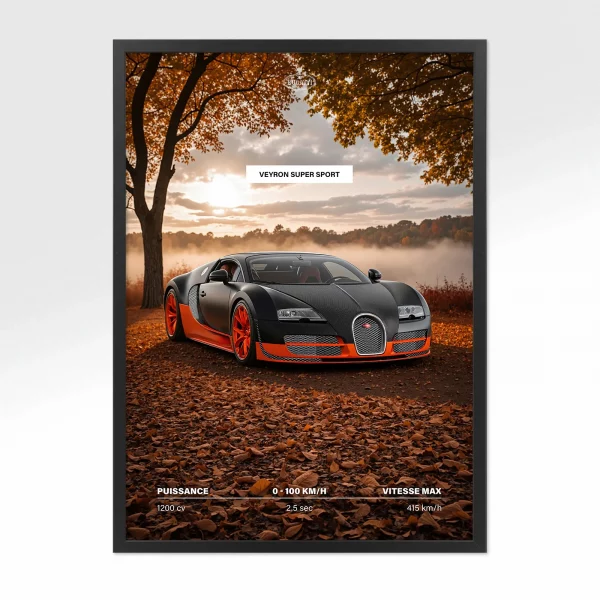 Poster Hypercar – Bugatti Veyron Super Sport