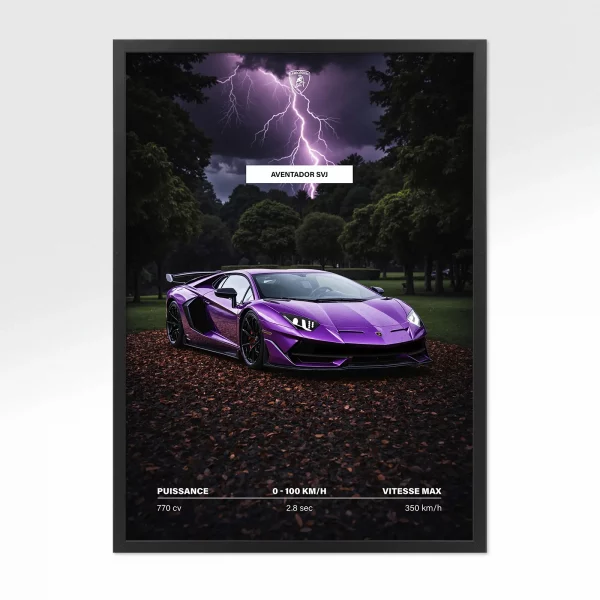 Poster Hypercar – Lamborghini Aventador SVJ