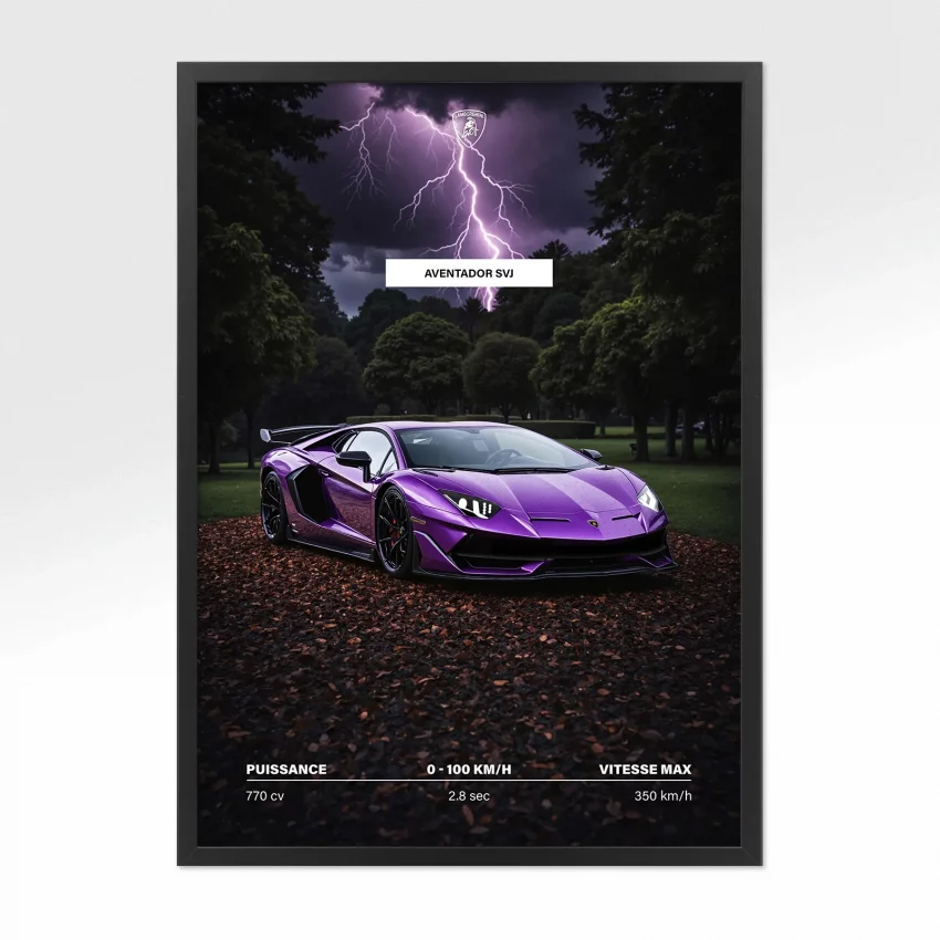 Poster Hypercar - Lamborghini Aventador SVJ