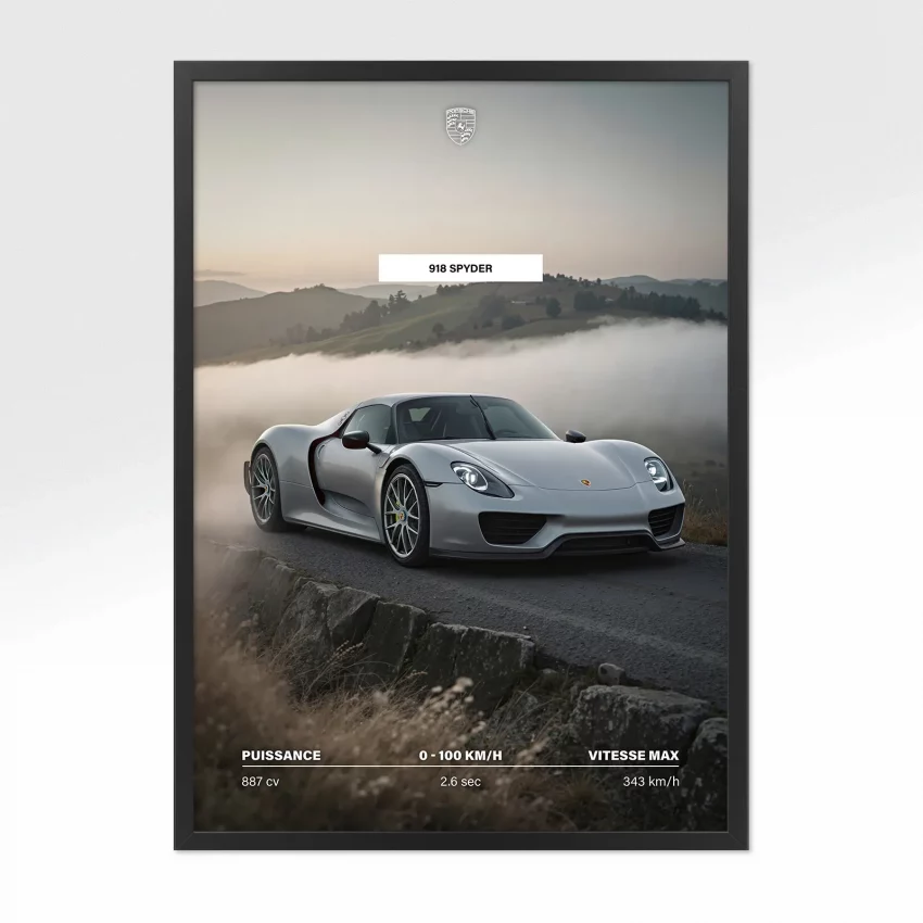 Poster Hypercar - Porsche 918 Spyder