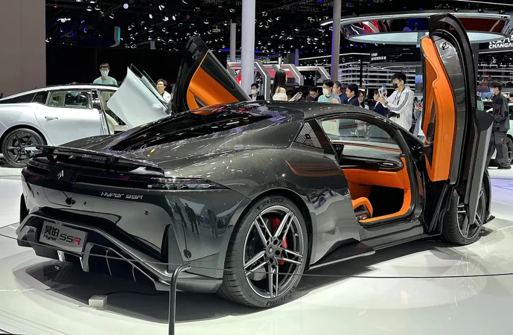 Photo de la Hyper SSR, hypercar électrique du constructeur chinois Aion, appartenant à GAC