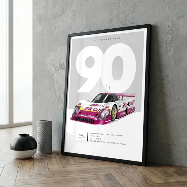 Poster 24h du Mans 1990 – Jaguar XJR-12