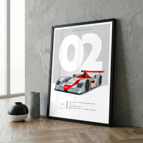 Poster 24h du Mans 2002 – Audi R8