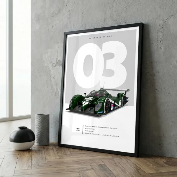 Poster 24h du Mans 2003 – Bentley Speed 8