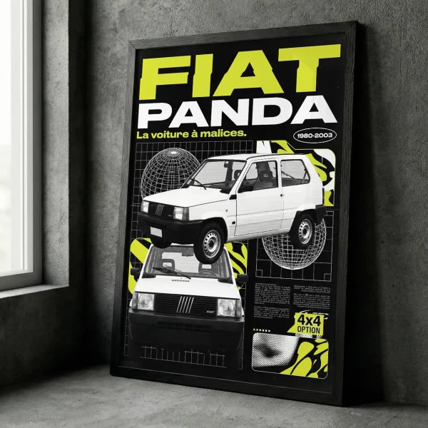 Poster Fiat Panda | Rétro-Pub