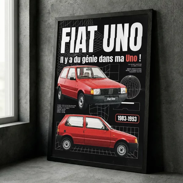 Poster Fiat Uno | Rétro-Pub