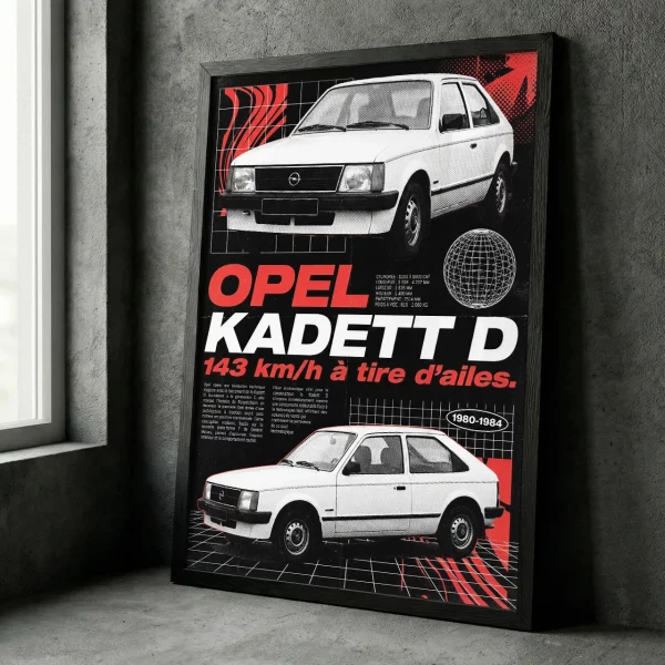 Poster Opel Kadett D | Rétro-Pub