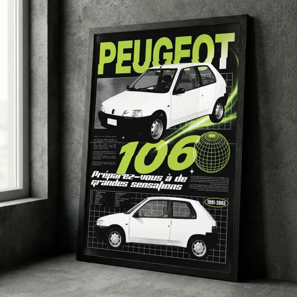 Poster Peugeot 106 | Rétro-Pub