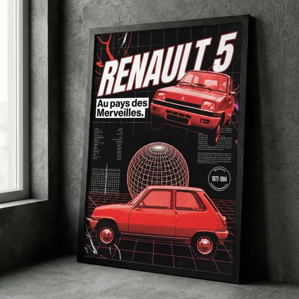 Poster Renault 5 | Rétro-Pub