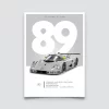 Poster 24h du Mans 1989, Sauber Mercedes C9