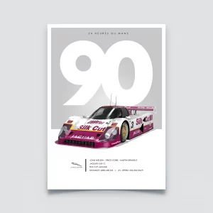 Poster 24h du Mans 1990, Jaguar XJR-12