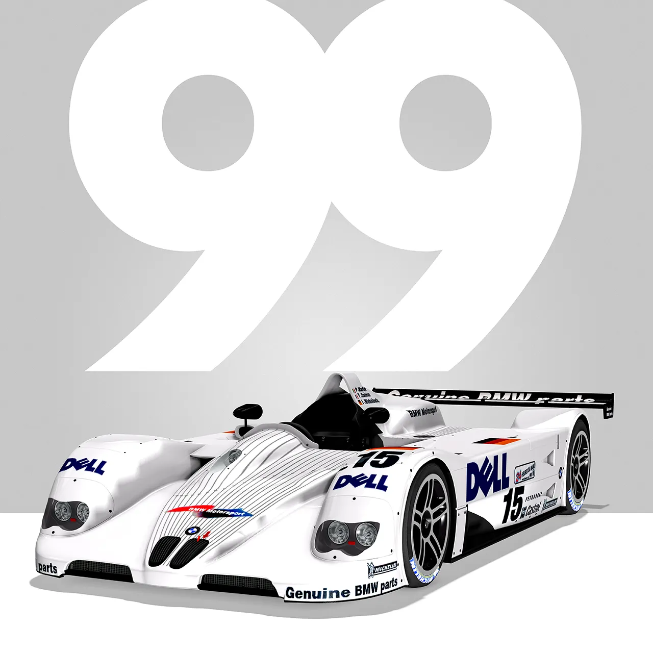 Détail poster 24 heures du mans BMW 1999