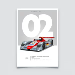 Poster 24h du Mans 2002, Audi R8