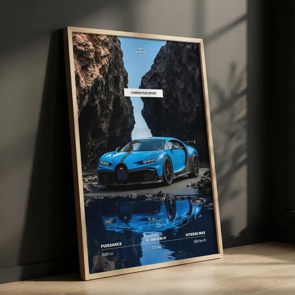 Poster Bugatti Chiron Pur Sport | Collection Super Sport