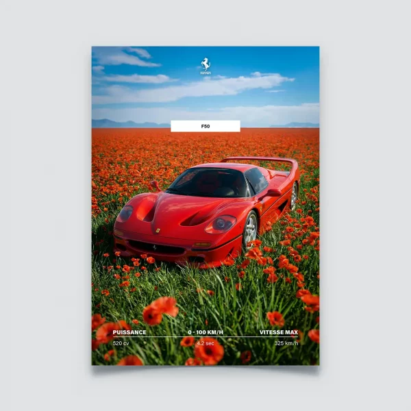 Poster Ferrari F50 | Collection Super Sport