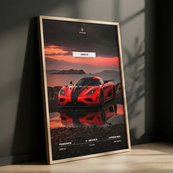 Poster Koenigsegg Agera RS | Collection Super Sport