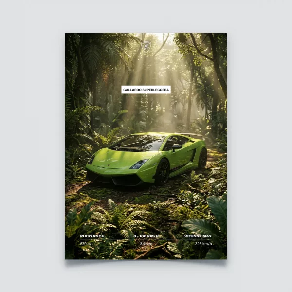 Poster Lamborghini Gallardo Superleggera | Collection Super Sport