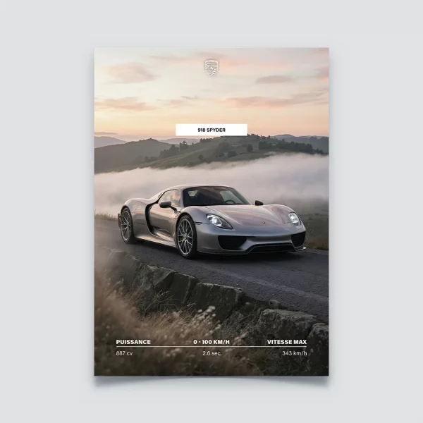 Poster Porsche 918 Spyder | Collection Super Sport